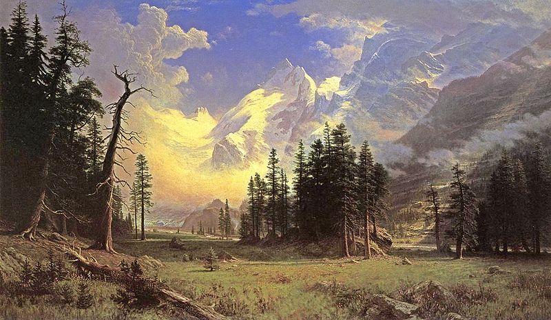 Albert Bierstadt Bierstadt Albert The Morteratsch Glacier Sweden oil painting art